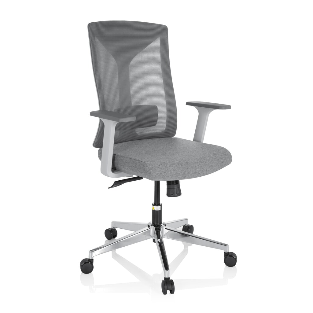 Productafbeelding nr. 2: hjh OFFICE Bürostuhl / Drehstuhl HALIFAX Stoff/Netzstoff, grau
