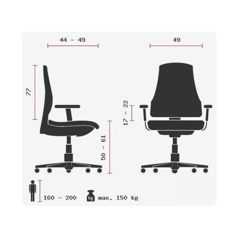 Productafbeelding nr. 12: hjh OFFICE Bürostuhl / Drehstuhl PRO-TEC XXL Stoff, blau
