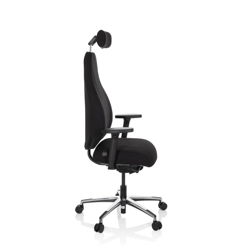 hjh OFFICE Bürostuhl / Drehstuhl RESISTIO Stoff, schwarz Productafbeelding nr. 4: hjh OFFICE Bürostuhl / Drehstuhl RESISTIO Stoff, schwarz