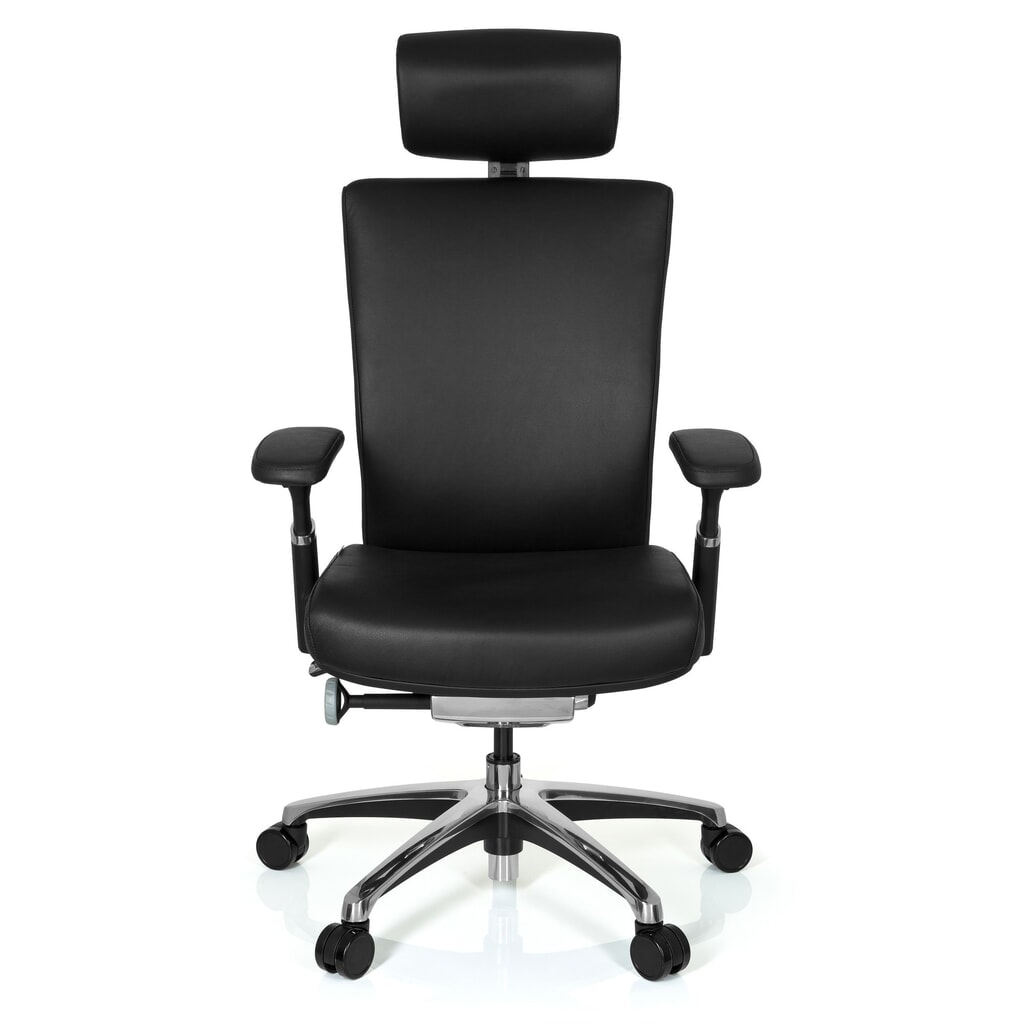 Product afbeelding: hjh OFFICE Bürostuhl NOVA Leder, schwarz