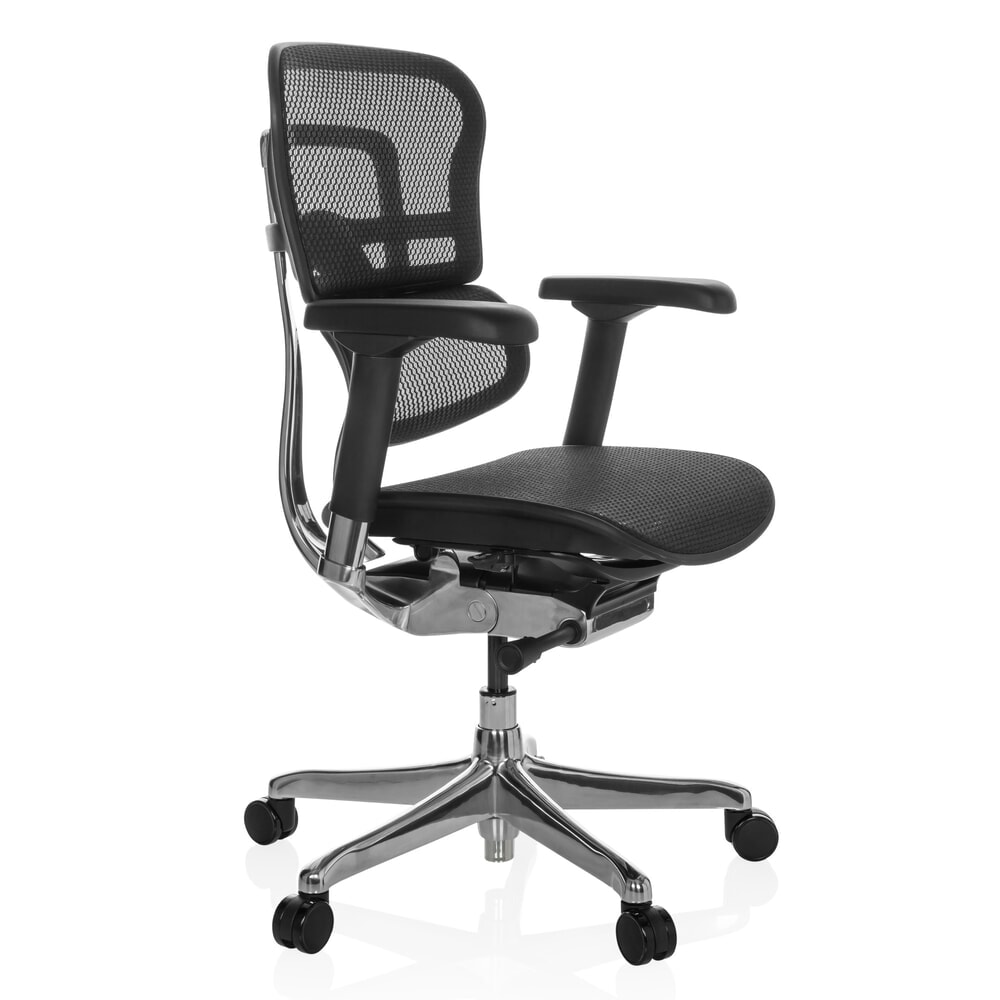 Productafbeelding nr. 8: hjh OFFICE directiestoel ERGOHUMAN BASE GEN2, draagvermogen 150 kg, mesh-materiaal, zithoogte 470 - 580 mm, zwart, zonder hoofdsteun