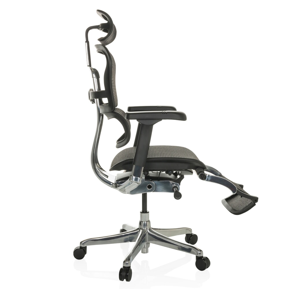 Productafbeelding nr. 9: hjh OFFICE directiestoel ERGOHUMAN PLUS LEGPRO GEN2, draagvermogen 150 kg, met beensteun, mesh-materiaal, zithoogte 480 - 580 mm, zwart