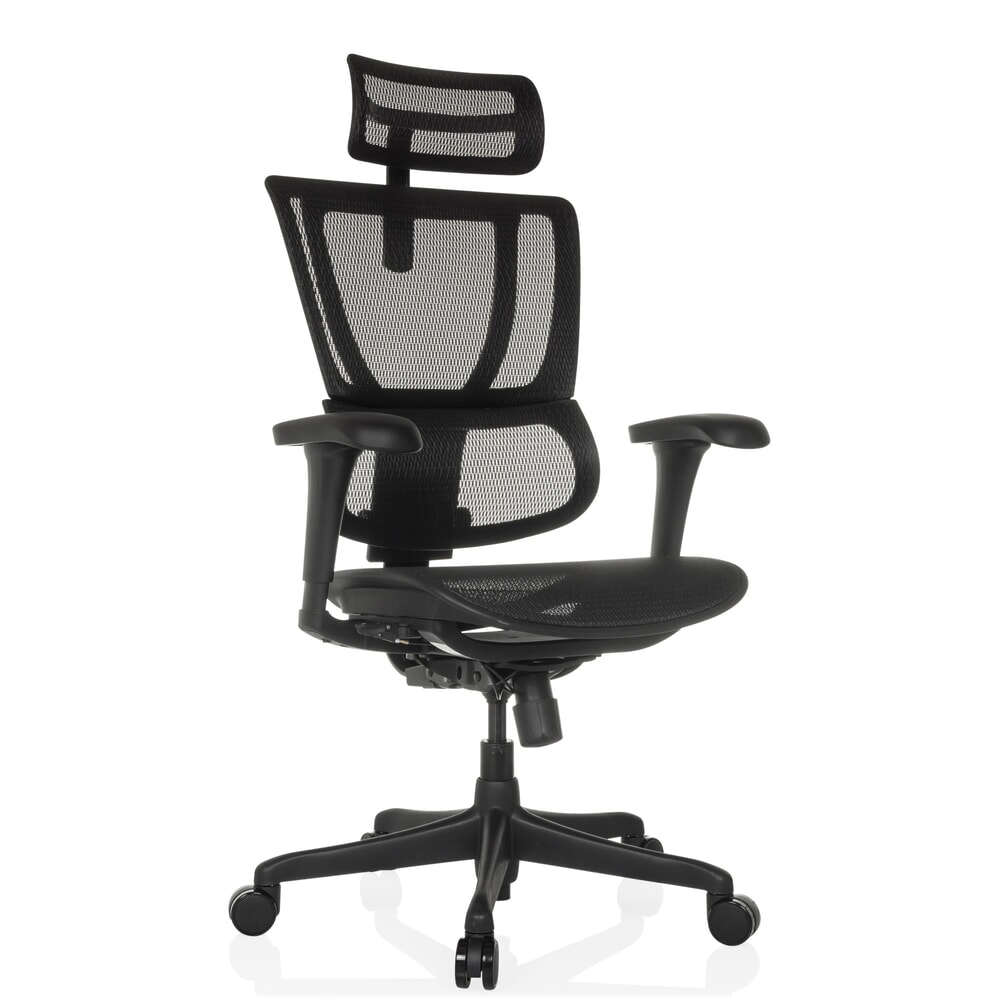 Productafbeelding nr. 7: hjh OFFICE directiestoel ERGOHUMAN SLIM ECO M GEN2, met flexibele rugleuning, draagvermogen 120 kg, hoogte 1120 - 1340 mm, mesh zitting, zwart