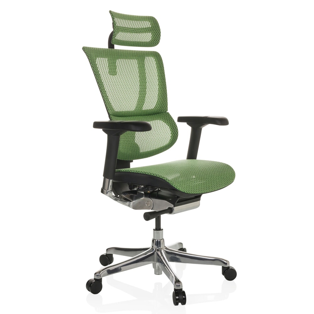 Productafbeelding nr. 7: hjh OFFICE directiestoel ERGOHUMAN SLIM GEN2, met flexibele rugleuning, draagvermogen 150 kg, groen, armleuning zwart