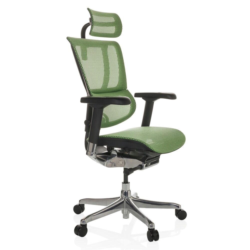 Productafbeelding nr. 8: hjh OFFICE directiestoel ERGOHUMAN SLIM GEN2, met flexibele rugleuning, draagvermogen 150 kg, groen, armleuning zwart
