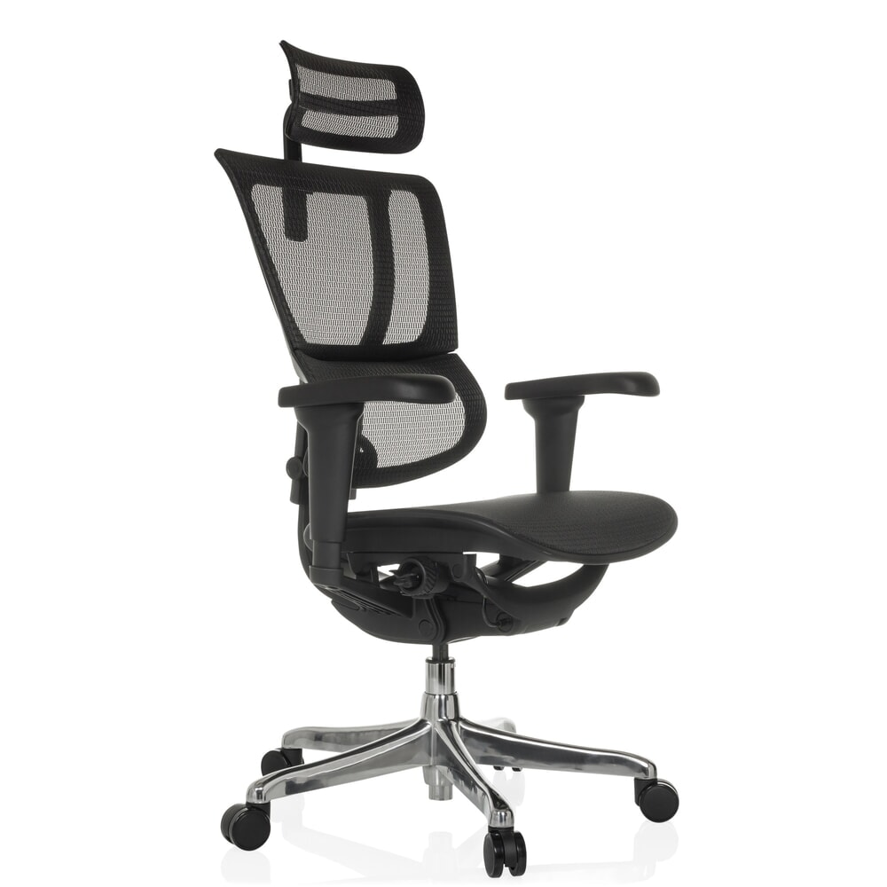 Productafbeelding nr. 8: hjh OFFICE ERGOHUMAN SLIM ULTRA GEN2 directiestoel , met flexibele rugleuning, draagvermogen 120 kg, hoogte 1160 - 1350 mm, mesh zitting, zwart