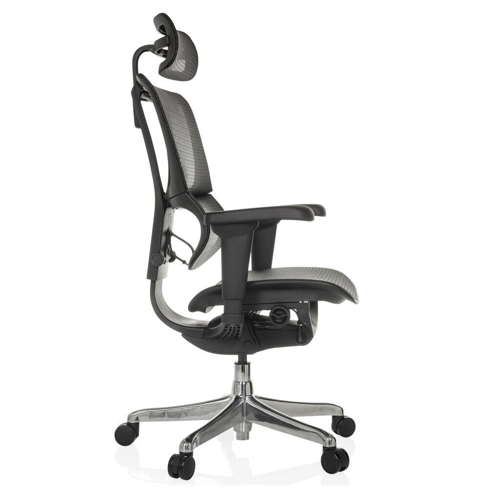 Productafbeelding nr. 10: hjh OFFICE ERGOHUMAN SLIM ULTRA GEN2 directiestoel , met flexibele rugleuning, draagvermogen 120 kg, hoogte 1160 - 1350 mm, mesh zitting, zwart