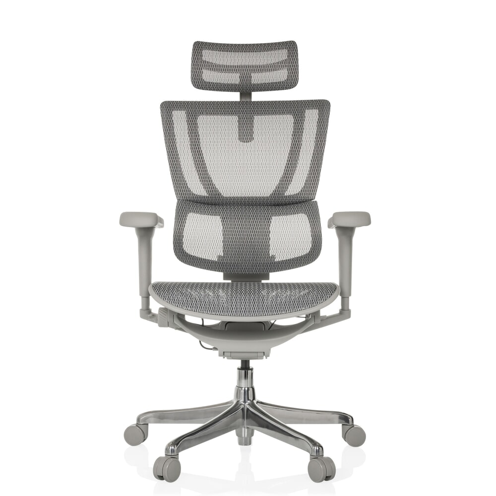 Productafbeelding nr. 1: hjh OFFICE ERGOHUMAN SLIM ULTRA GEN2 directiestoel , met flexibele rugleuning, draagvermogen 120 kg, hoogte 1160 - 1350 mm, mesh zitting, mgrijs