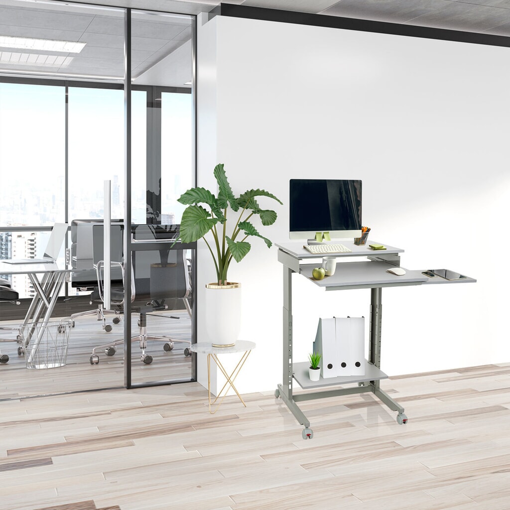 Productafbeelding nr. 3: Computertafel / bureau hjh OFFICE WORKSTATION, grijs