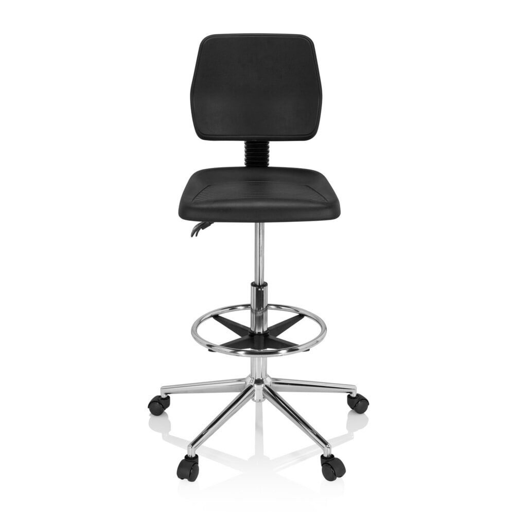 Product afbeelding: hjh OFFICE Ergonomischer Hocker / Arbeitsstuhl TOP WORK 11 I Hartschaum, schwarz