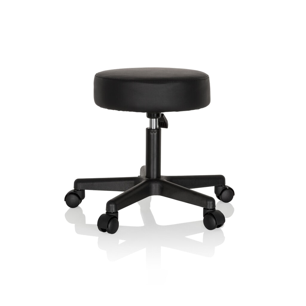 Productafbeelding nr. 3: hjh OFFICE Ergonomischer Hocker / Drehhocker OPERATOR I Kunstleder, schwarz