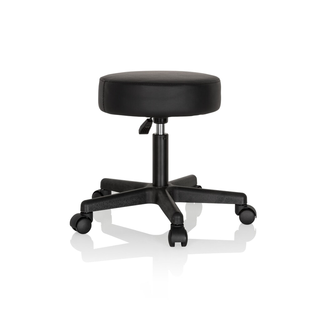 Productafbeelding nr. 4: hjh OFFICE Ergonomischer Hocker / Drehhocker OPERATOR I Kunstleder, schwarz