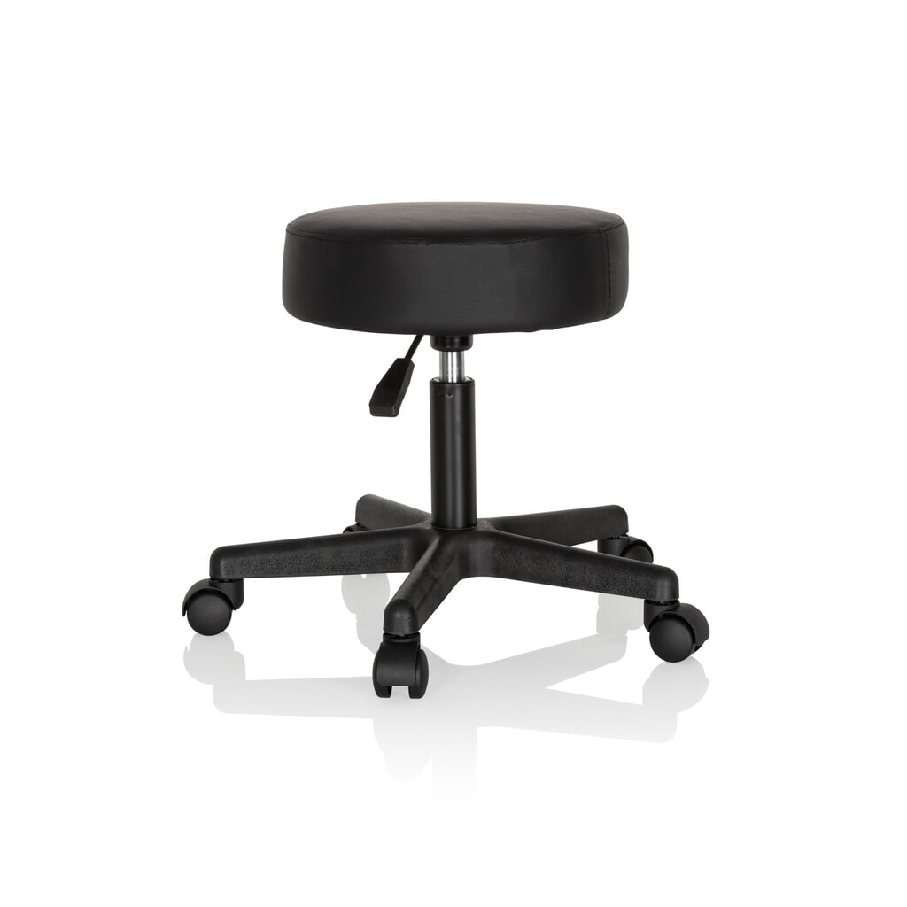 Productafbeelding nr. 7: hjh OFFICE Ergonomischer Hocker / Drehhocker OPERATOR I Kunstleder, schwarz