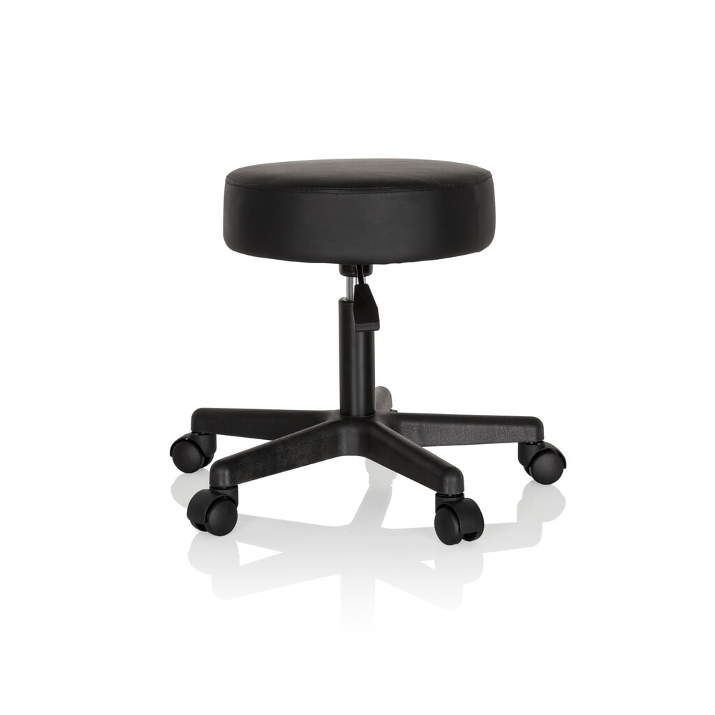 hjh OFFICE Ergonomischer Hocker / Drehhocker OPERATOR I Kunstleder, schwarz Productafbeelding nr. 8: hjh OFFICE Ergonomischer Hocker / Drehhocker OPERATOR I Kunstleder, schwarz