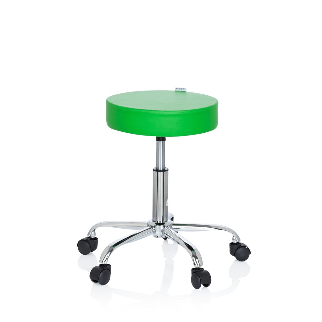 Productafbeelding nr. 8: hjh OFFICE Ergonomischer Hocker / Drehhocker OPERATOR II Kunstleder, grün