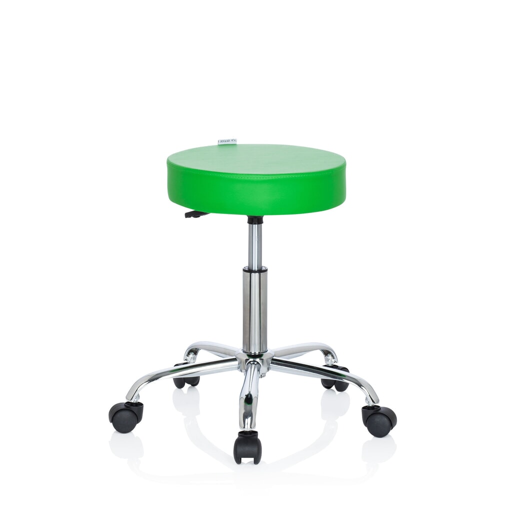 Productafbeelding nr. 9: hjh OFFICE Ergonomischer Hocker / Drehhocker OPERATOR II Kunstleder, grün