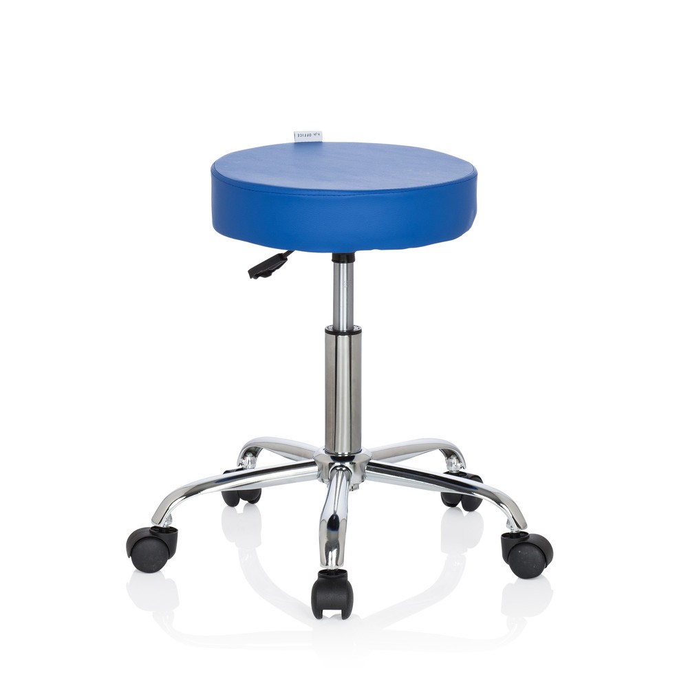 Productafbeelding nr. 9: hjh OFFICE Ergonomischer Hocker / Drehhocker OPERATOR II Kunstleder, blau