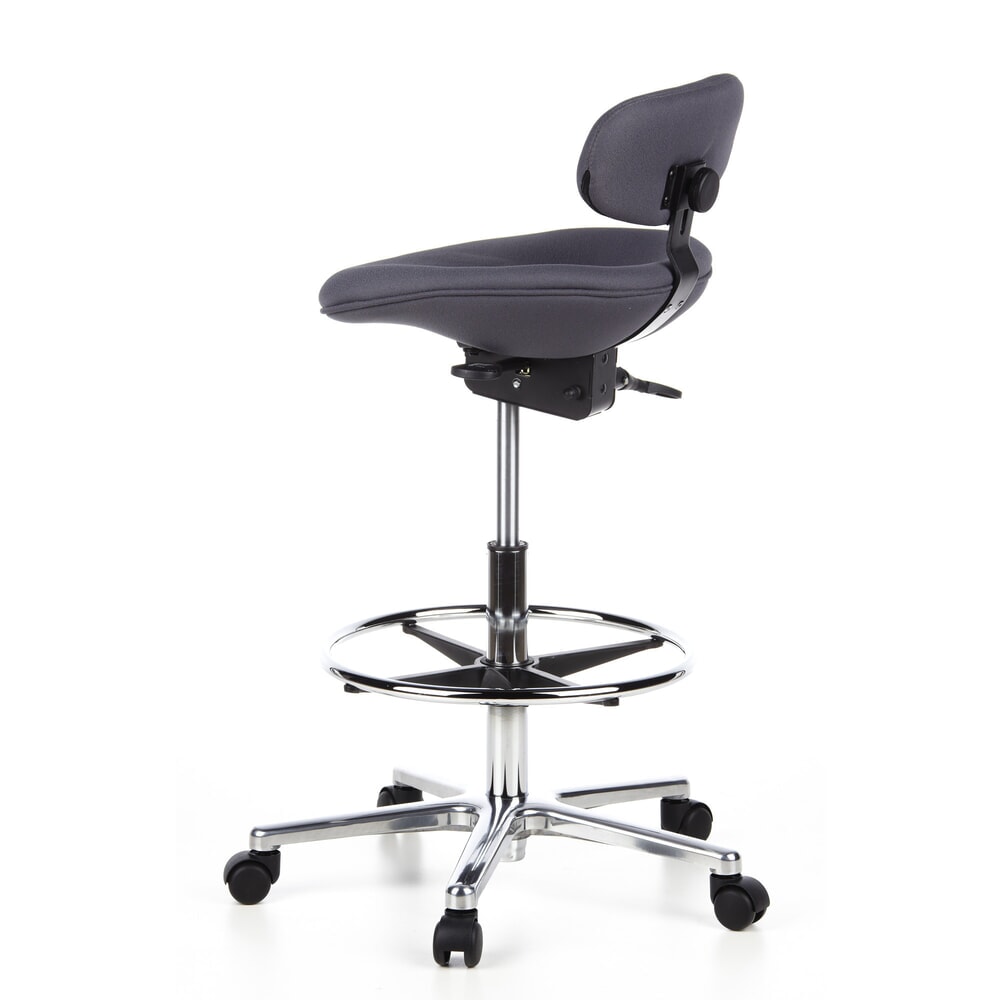 Productafbeelding nr. 9: hjh OFFICE Hocker / Drehhocker WORK MF Stoff, anthrazit