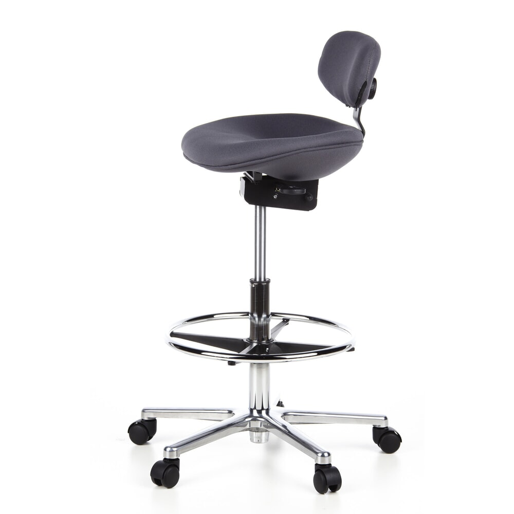 Productafbeelding nr. 10: hjh OFFICE Hocker / Drehhocker WORK MF Stoff, anthrazit