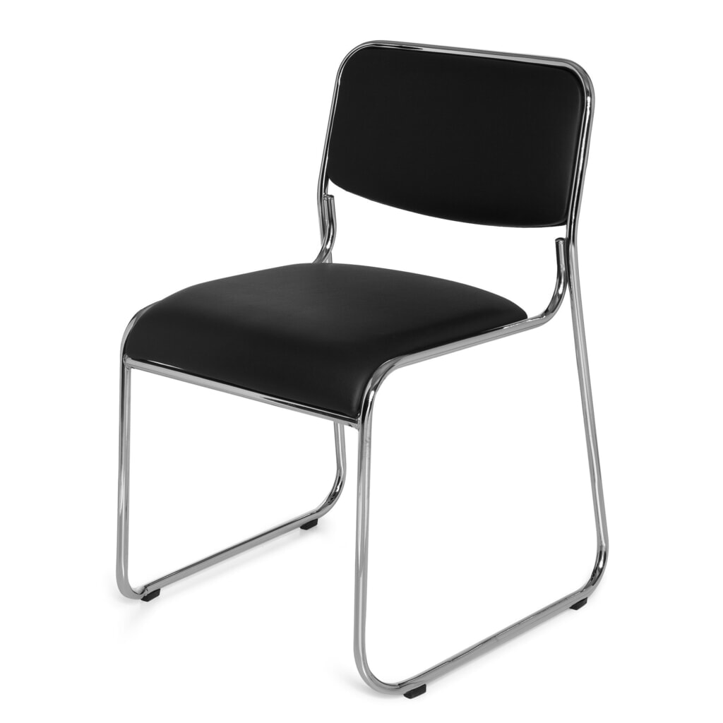 Vergaderstoel / sledestoel hjh OFFICE KOLTA V PU, zwart Productafbeelding nr. 10: Vergaderstoel / sledestoel hjh OFFICE KOLTA V PU, zwart