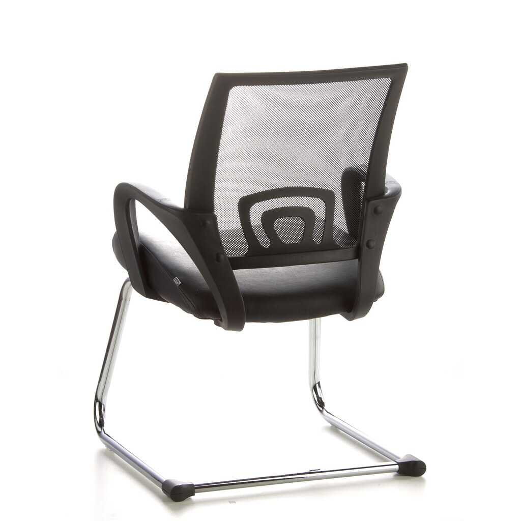 Vergaderstoel / sledestoel hjh OFFICE VISTO NET V netstof, zwart / chroom Productafbeelding nr. 7: Vergaderstoel / sledestoel hjh OFFICE VISTO NET V netstof, zwart / chroom