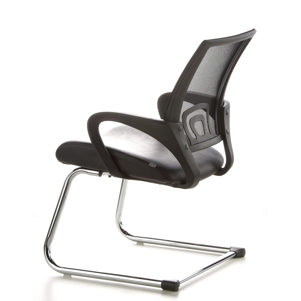 Vergaderstoel / sledestoel hjh OFFICE VISTO NET V netstof, zwart / chroom Productafbeelding nr. 8: Vergaderstoel / sledestoel hjh OFFICE VISTO NET V netstof, zwart / chroom