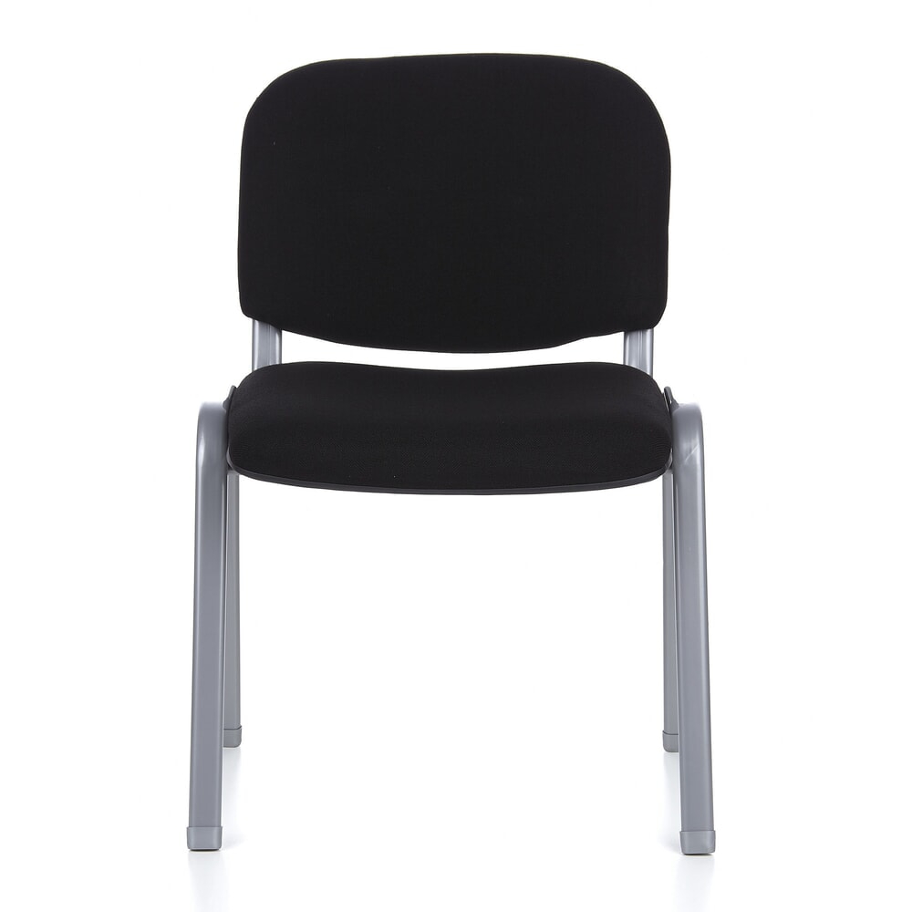 Productafbeelding nr. 1: Vergaderstoel / bezoekersstoel hjh OFFICE XT 600, zwart / zilver
