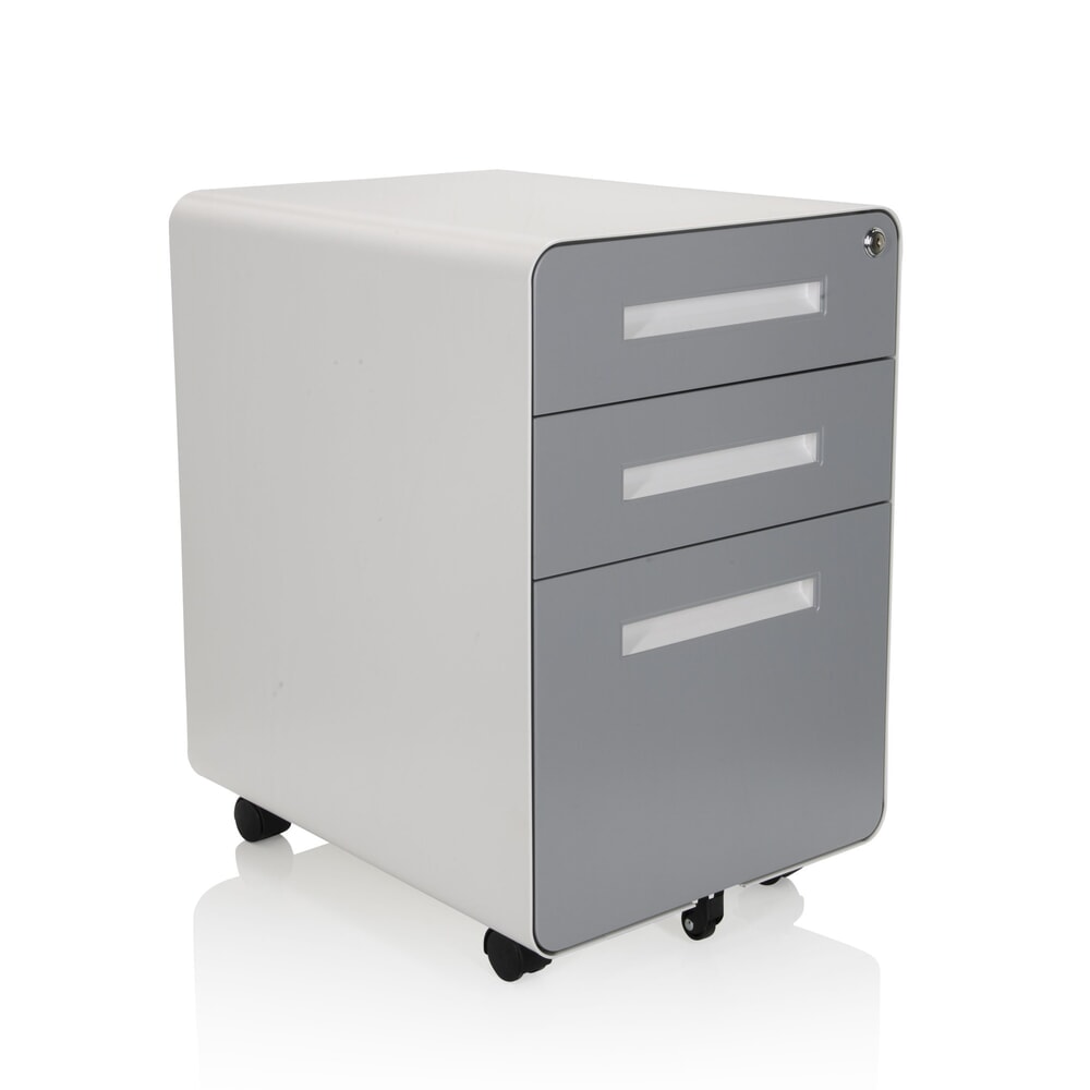 Productafbeelding nr. 8: Ladekast op wielen hjh OFFICE COLOR PLUS I metaal, wit / grijs