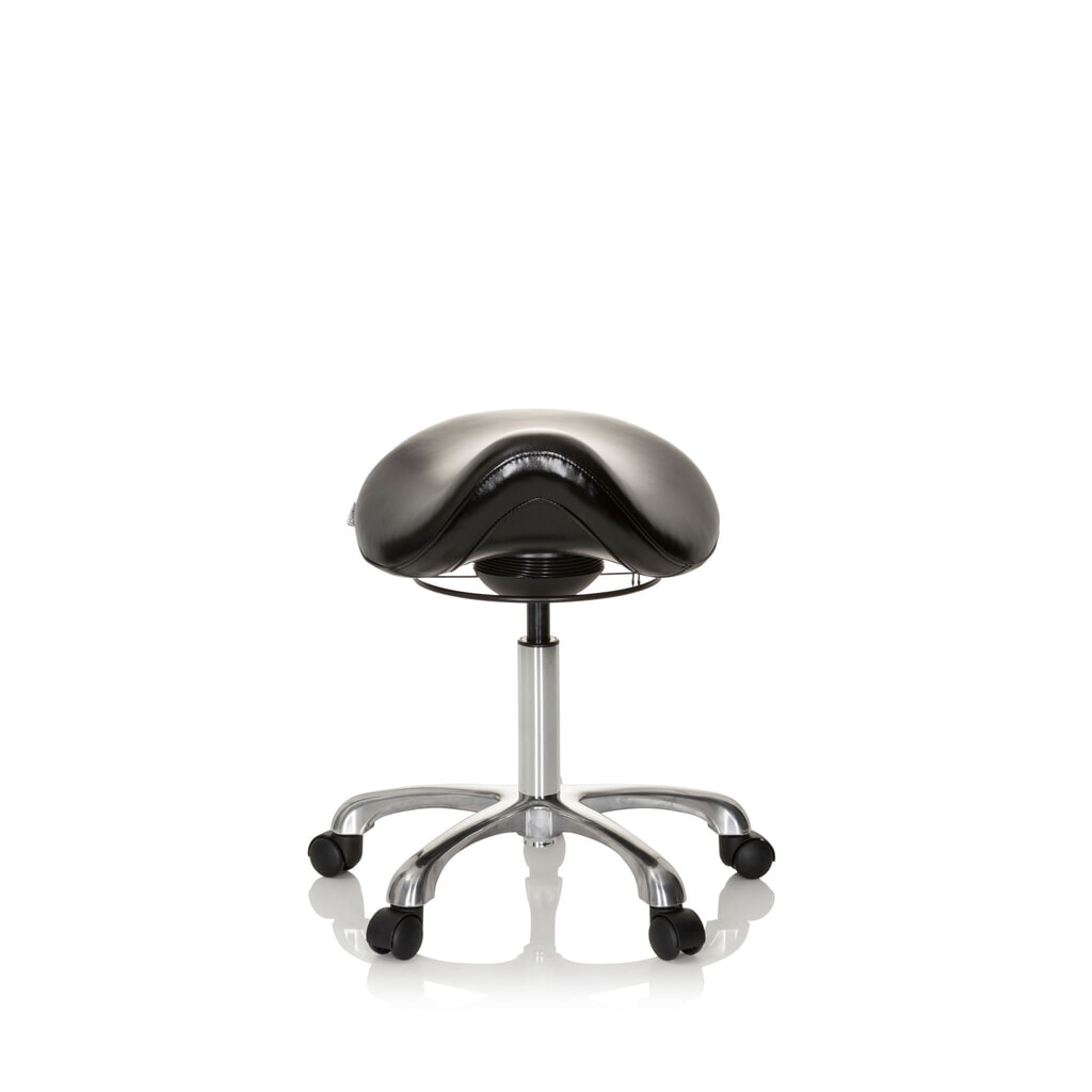 hjh OFFICE Ergonomischer Hocker / Sattelstuhl ORTHO SIT PU Kunstleder, schwarz Productafbeelding nr. 1: hjh OFFICE Ergonomischer Hocker / Sattelstuhl ORTHO SIT PU Kunstleder, schwarz