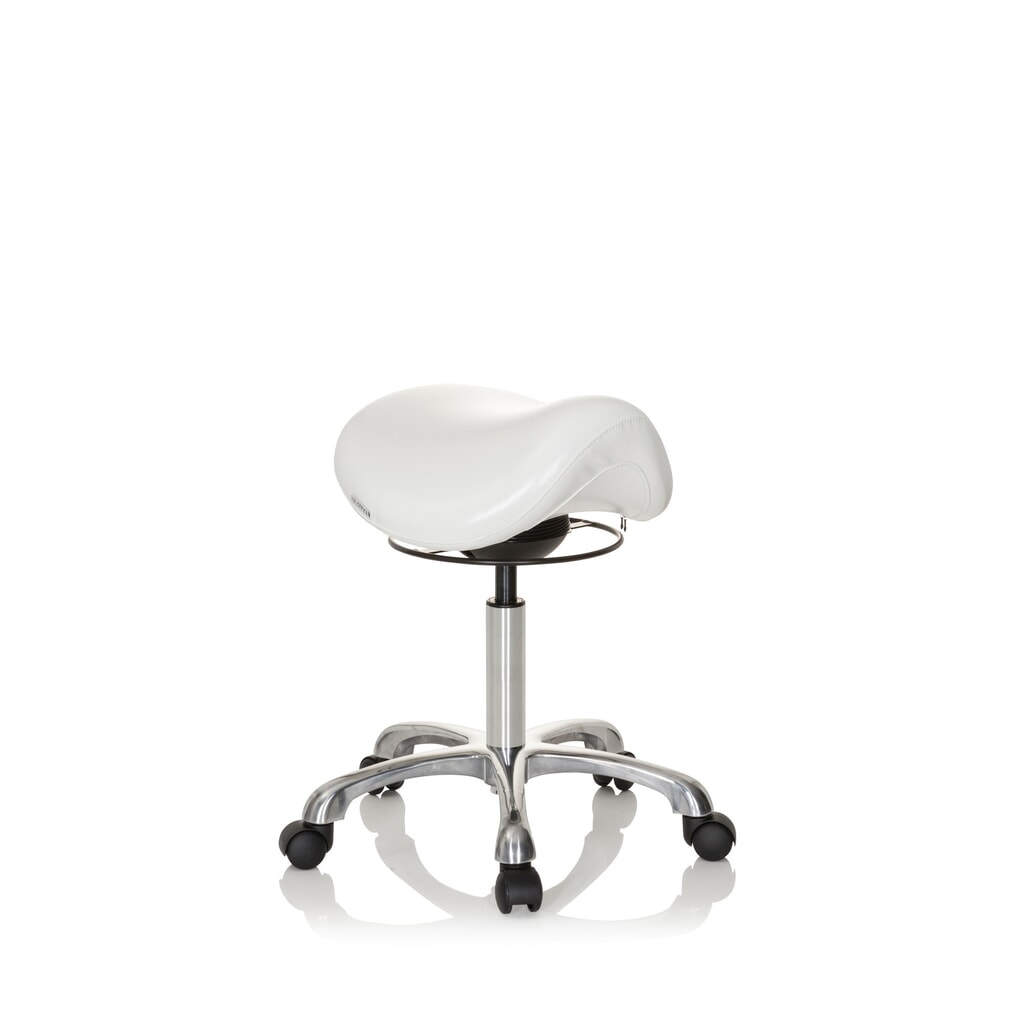 Productafbeelding nr. 3: hjh OFFICE Ergonomischer Hocker / Sattelstuhl ORTHO SIT PU Kunstleder, weiß