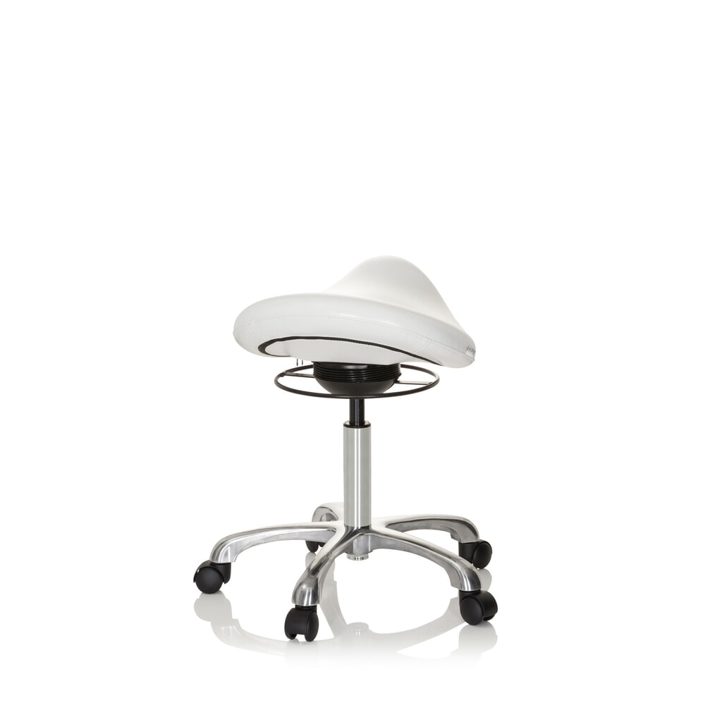Productafbeelding nr. 6: hjh OFFICE Ergonomischer Hocker / Sattelstuhl ORTHO SIT PU Kunstleder, weiß