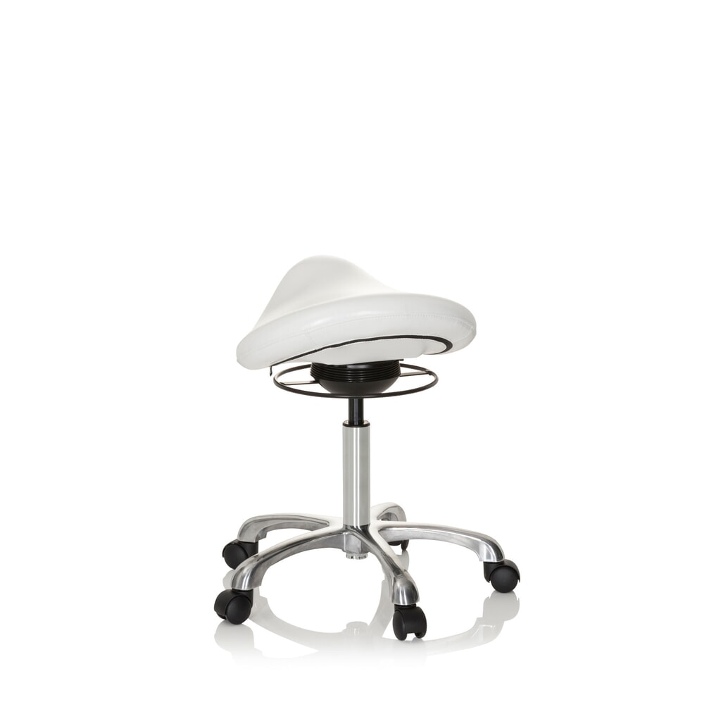 Productafbeelding nr. 7: hjh OFFICE Ergonomischer Hocker / Sattelstuhl ORTHO SIT PU Kunstleder, weiß