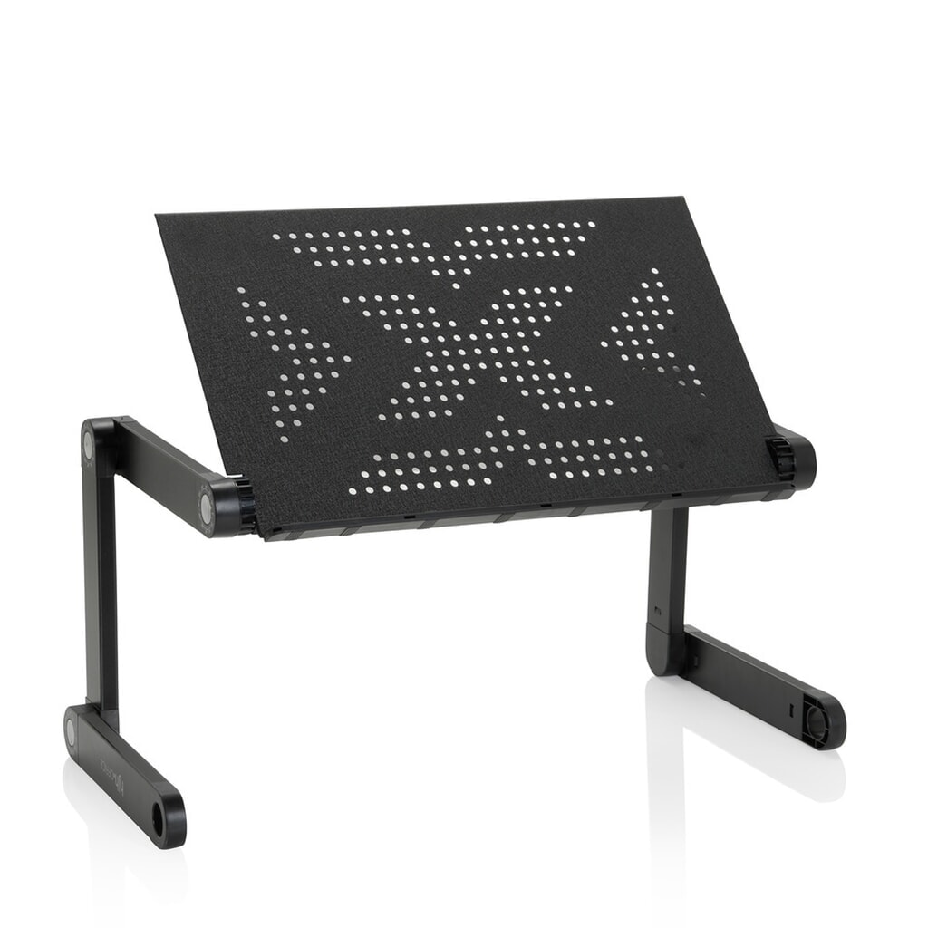 Zit-sta bureau-opzetstuk hjh OFFICE VM-SA II klapbaar aluminium, zwart Productafbeelding nr. 4: Zit-sta bureau-opzetstuk hjh OFFICE VM-SA II klapbaar aluminium, zwart