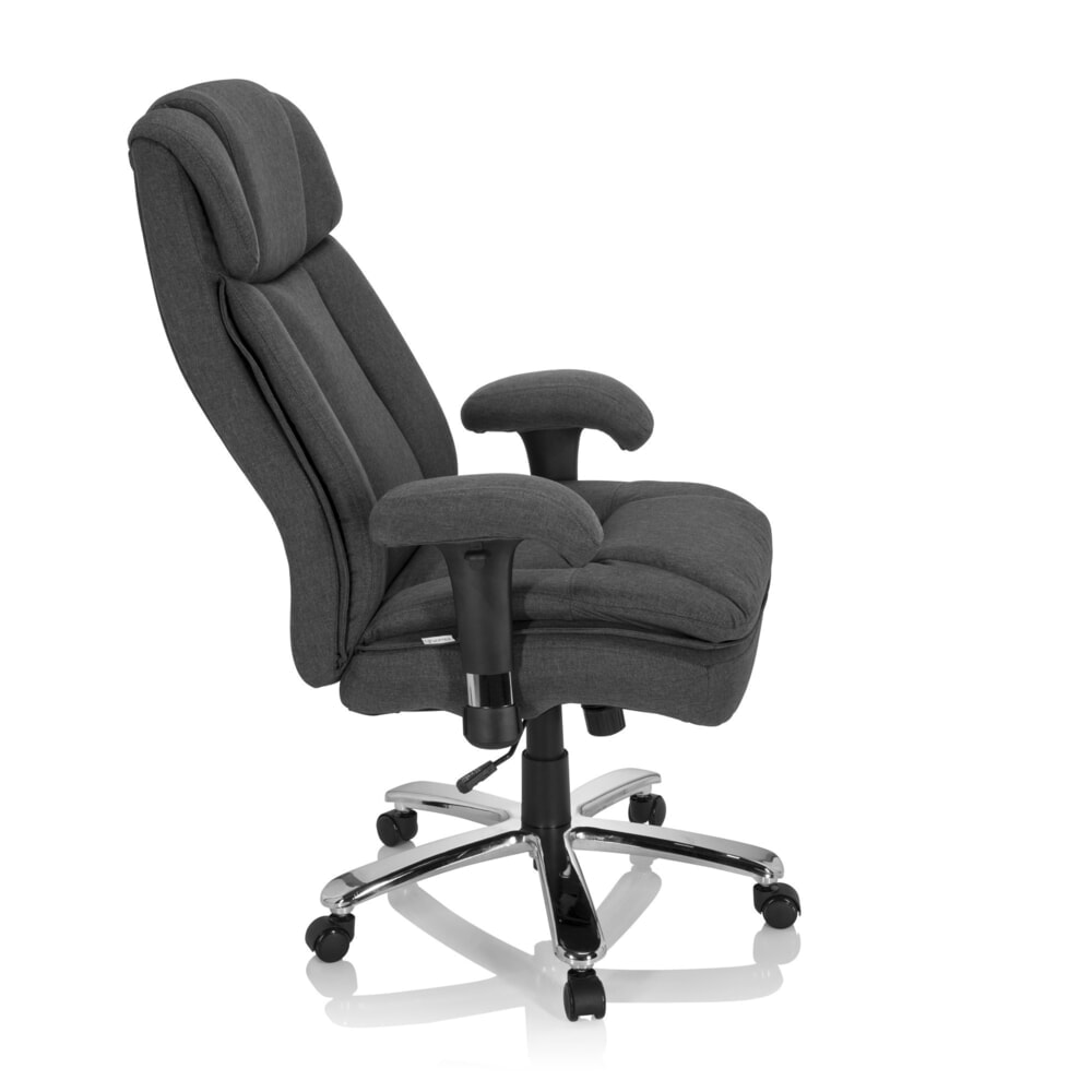 Productafbeelding nr. 4: hjh OFFICE Schwerlaststuhl / Büro BUILDER XXL I Stoff, dunkelgrau