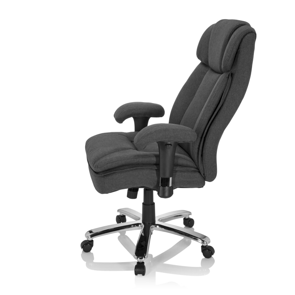 Productafbeelding nr. 9: hjh OFFICE Schwerlaststuhl / Büro BUILDER XXL I Stoff, dunkelgrau