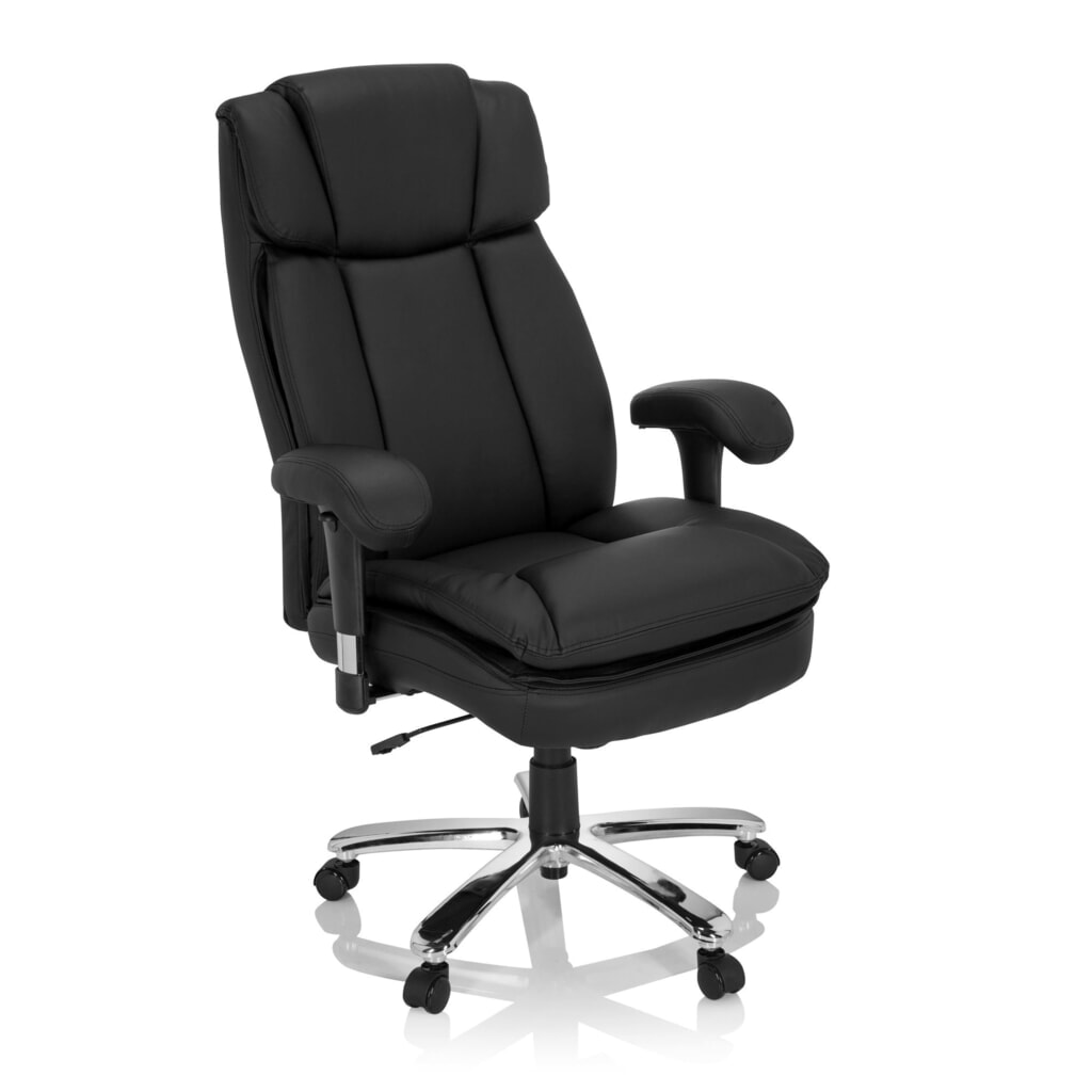 Productafbeelding nr. 2: hjh OFFICE Schwerlaststuhl / Büro BUILDER XXL I PU Kunstleder, schwarz