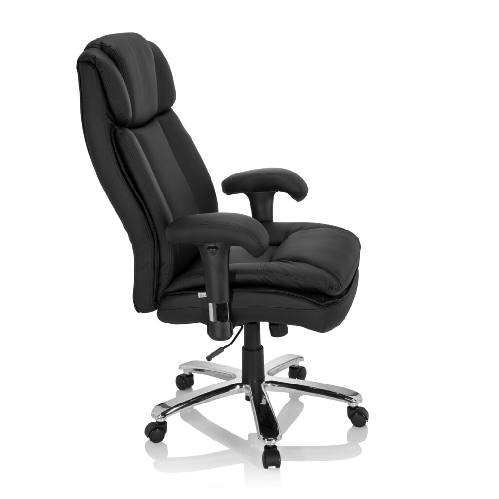 hjh OFFICE Schwerlaststuhl / Büro BUILDER XXL I PU Kunstleder, schwarz Productafbeelding nr. 3: hjh OFFICE Schwerlaststuhl / Büro BUILDER XXL I PU Kunstleder, schwarz