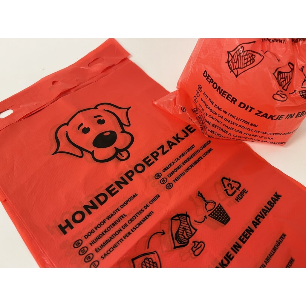 Hondenpoepzakjes, rood, 5.000 stuks/VE Product afbeelding: Hondenpoepzakjes, rood, 5.000 stuks/VE