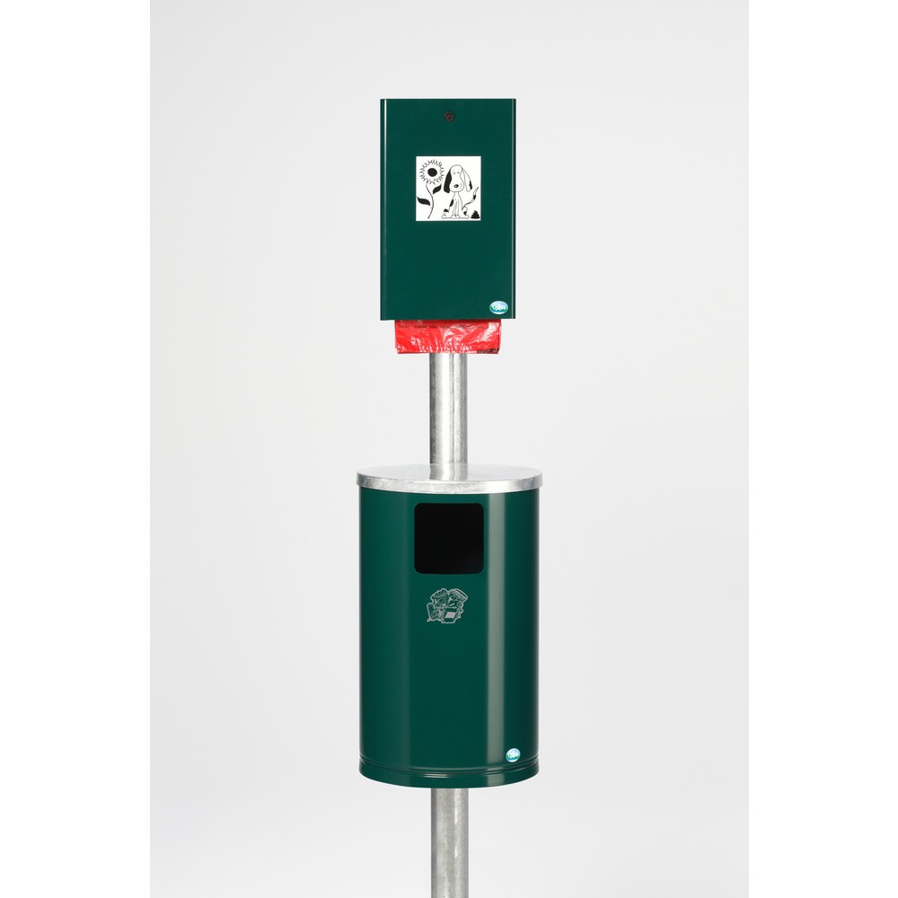 Product afbeelding: Hondentoilet VAR®, zakjesdispenser + afvalbak, mosgroen