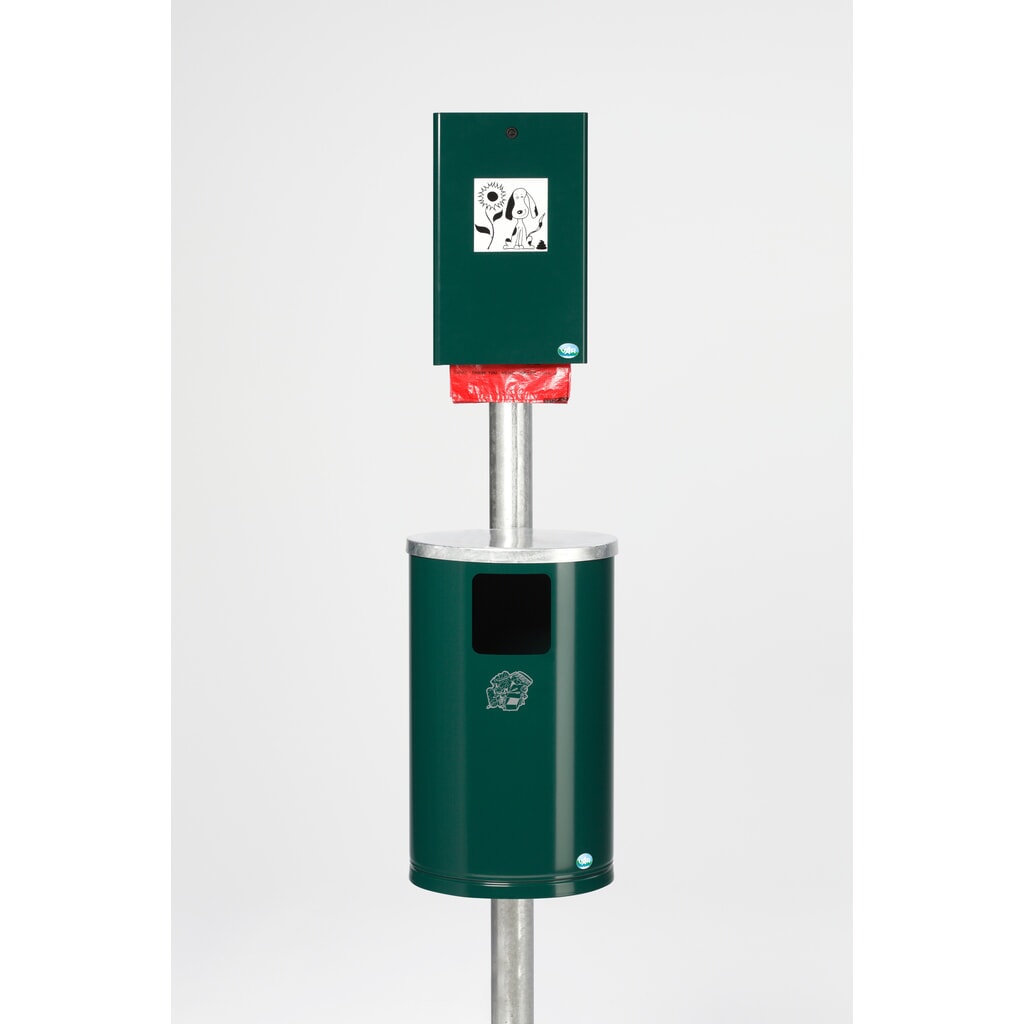 Product afbeelding: Hondentoilet VAR®, zakjesdispenser + afvalbak, mosgroen