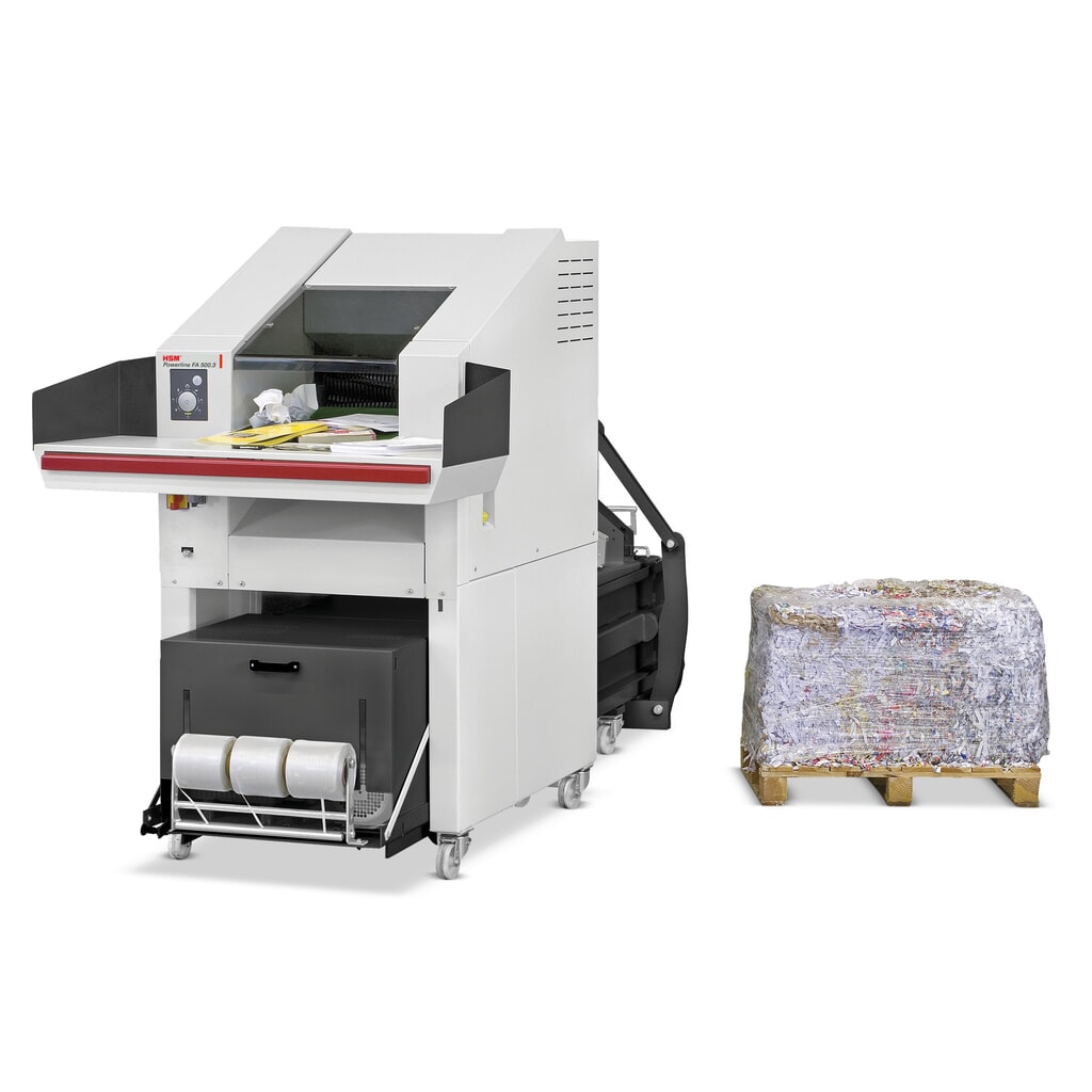 Productafbeelding nr. 2: HSM® shredder-pers-combinatieapparaat Powerline SP 5088, deeltjesgrootte 6 x 40-53 mm