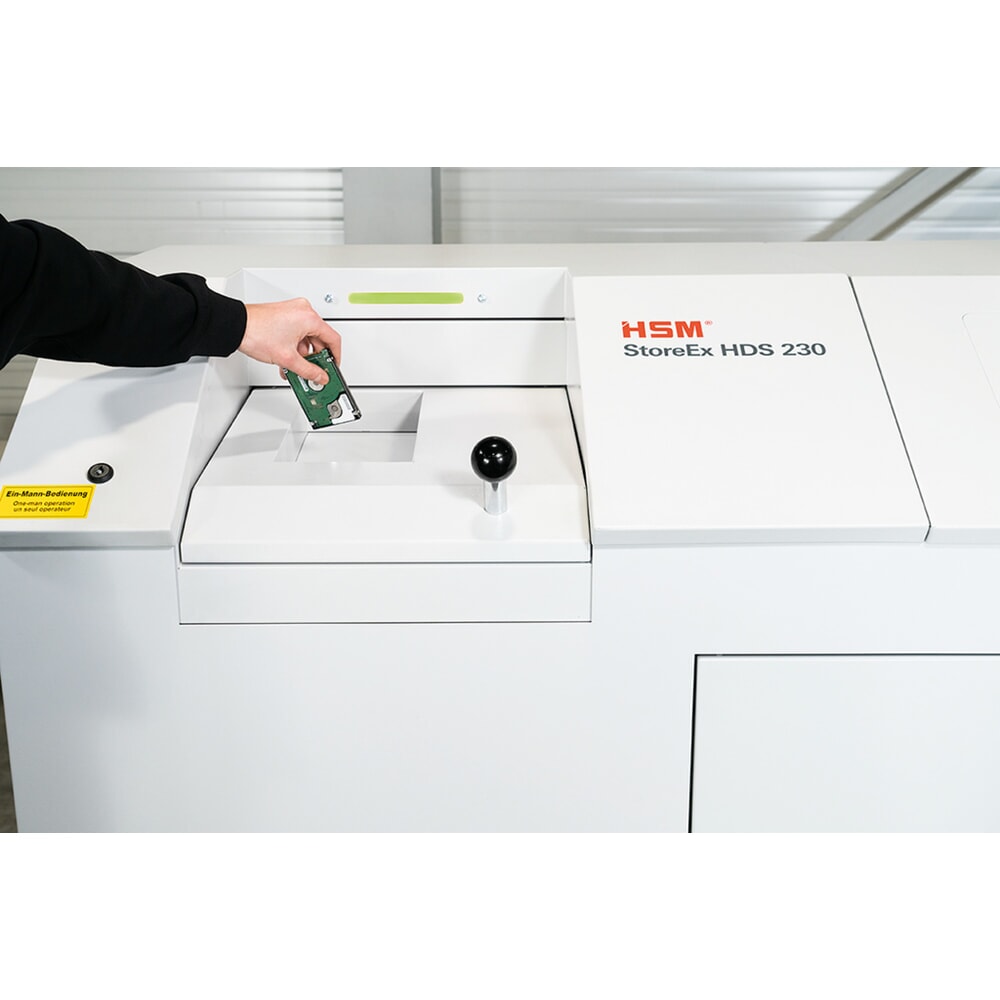 Productafbeelding nr. 3: HSM mediashredder StoreEx HDS 230, met transportband, eentraps, snippers 20 x 40-50 mm