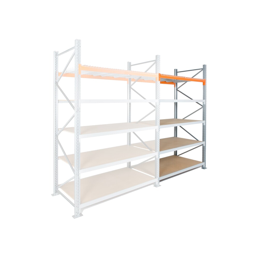 Product afbeelding: Hybride rek ManOrga, grootvak- en palletrek, aanbouwelement, hxbxd 3.000 x 1.825 x 1.100 mm