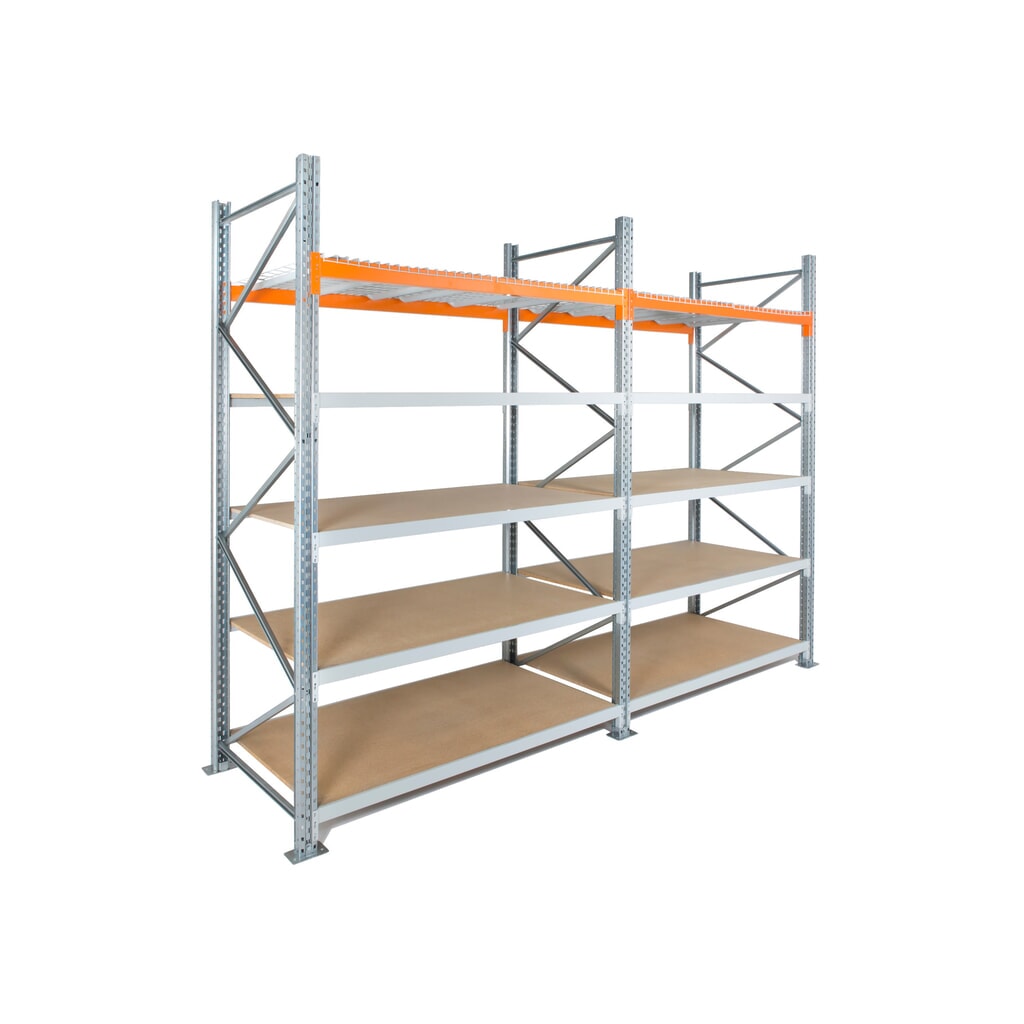 Productafbeelding nr. 3: Hybride rek ManOrga, grootvak- en palletrek XXL, aanbouwelement, hxbxd 3.000 x 3.600 x 1.100 mm