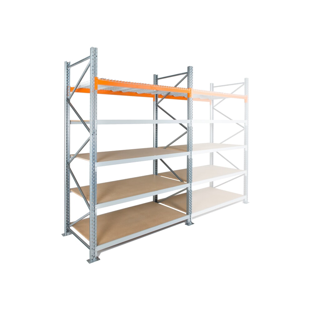 Productafbeelding nr. 1: Hybride rek ManOrga, grootvak- en palletrek, basiselement, hxbxd 3.000 x 1.825 x 1.100 mm