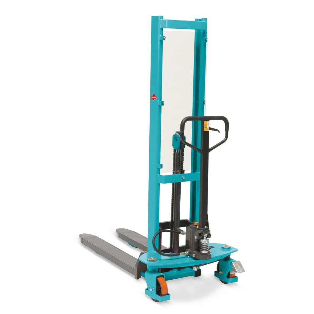 Product afbeelding: Hydraulische stapelaar Ameise® PSM 1.0 met snelhef, enkelvoudige hefmast, hefhoogte 1.600 mm, draagvermogen 1.000 kg