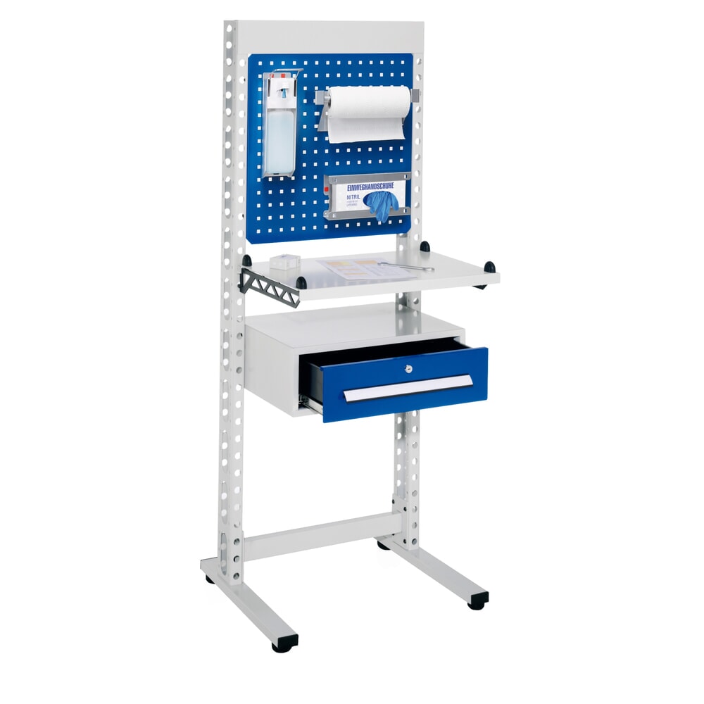 Product afbeelding: Hygiënestation Kappes ErgoPlus®, staande werkplek, met poten, hxbxd 1.770 x 670 x 400 mm, model 2