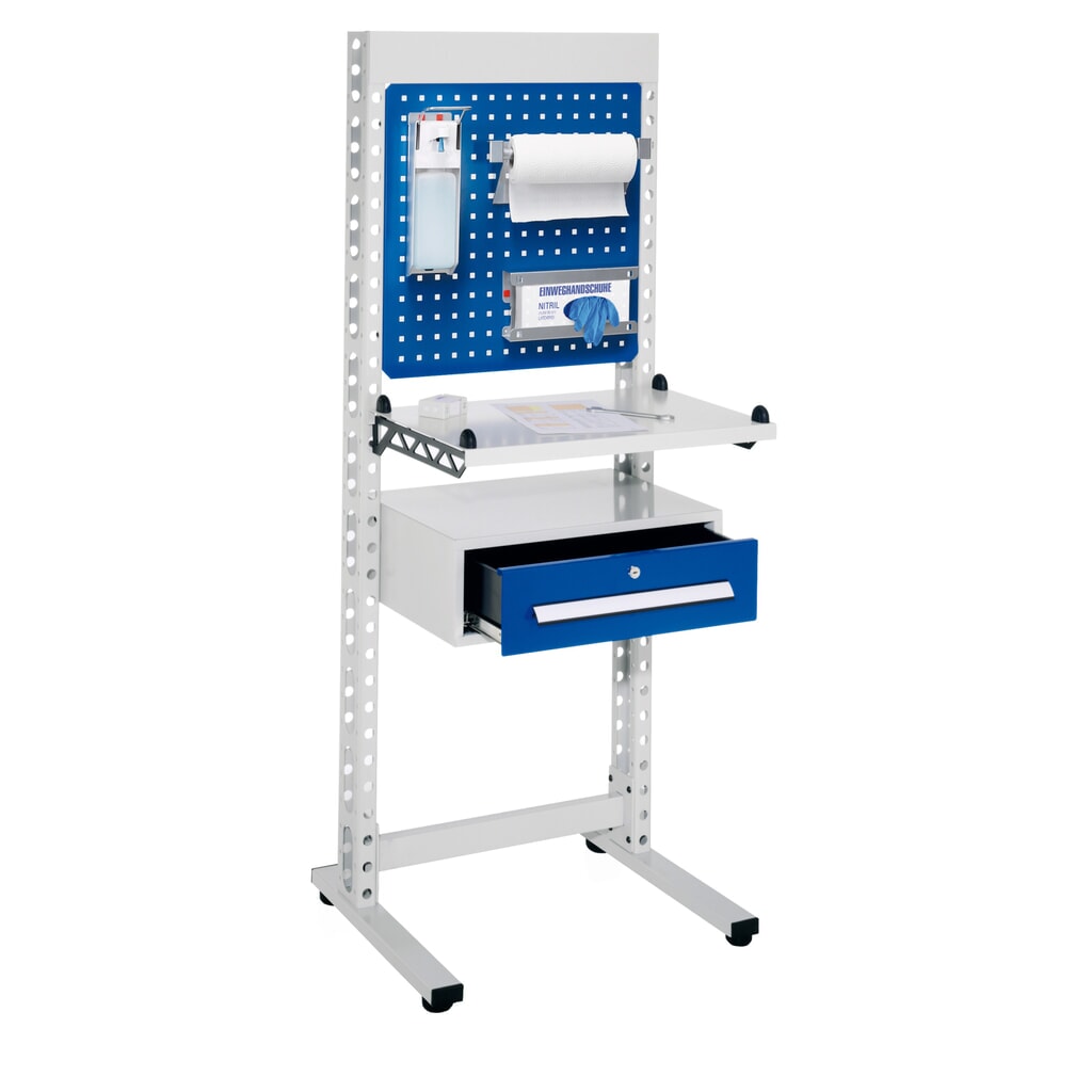 Product afbeelding: Hygiënestation Kappes ErgoPlus®, staande werkplek, met poten, hxbxd 1.770 x 670 x 400 mm, model 2