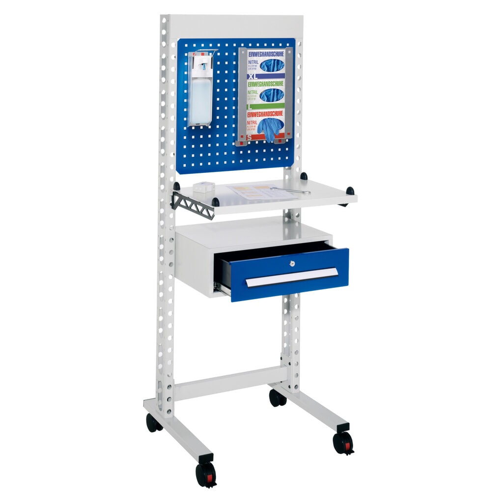 Hygiënestation Kappes ErgoPlus®, staande werkplek, met zwenkwielen, hxbxd 1.770 x 670 x 400 mm, model 3 Product afbeelding: Hygiënestation Kappes ErgoPlus®, staande werkplek, met zwenkwielen, hxbxd 1.770 x 670 x 400 mm, model 3