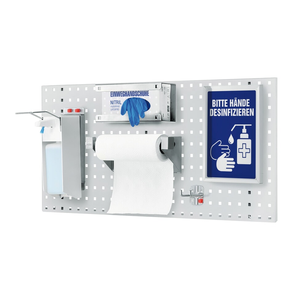 Product afbeelding: Hygiënestation Kappes RasterPlan®, geperforeerde plaat, hxb 450 x 1.000, model 1